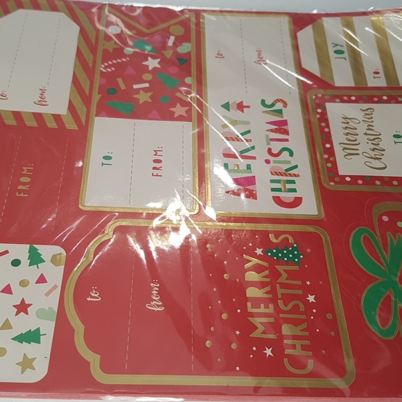 🎅🏼100 Stickers Gift Tags (10 Sheets) - Picture 4 of 9